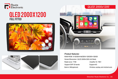 Autoradio universale Android con schermo QLED 2K supporta 4G DSP wireless carplay car Multimedia pla