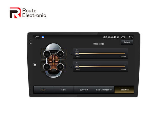 Autoradio universale da 10,36 pollici Android 12 Navigazione per auto con schermo nero 2k 4G DSP