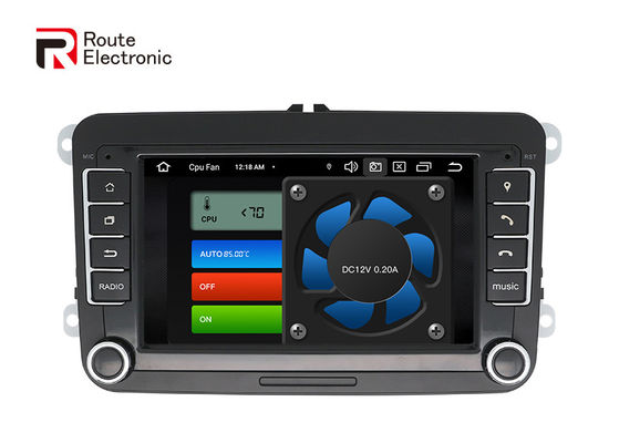 VW Universal Octa Core Android Car Stereo 7 pollici con pulsanti fisici ventola di raffreddamento