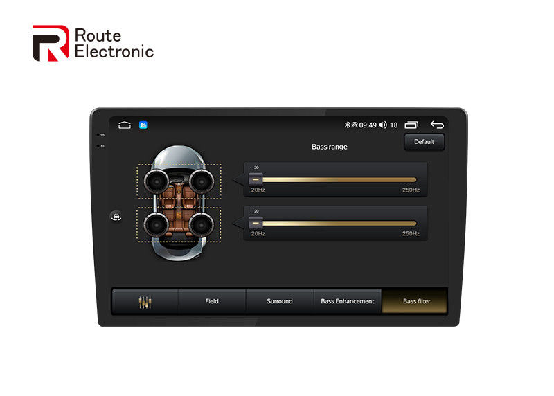 Universal Car Stereo 9.5inch QLED 2k Black Screen Car Audio Support Built-In 360 Panorama Camera