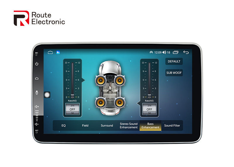 Autoradio universale girevole, radio doppio DIN da 10,1 pollici con fotocamera panoramica a 360 °