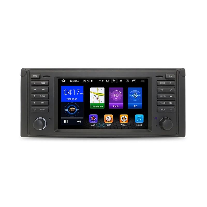 Buttoni RGB e supporto per microfono interno/esterno OEM Car Radio per Dashboard 2din